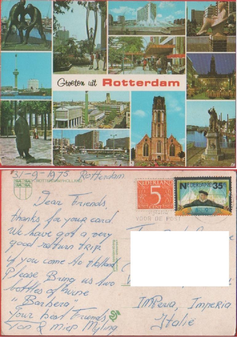 Groeten uit Totterdam. Viaggiata 1975