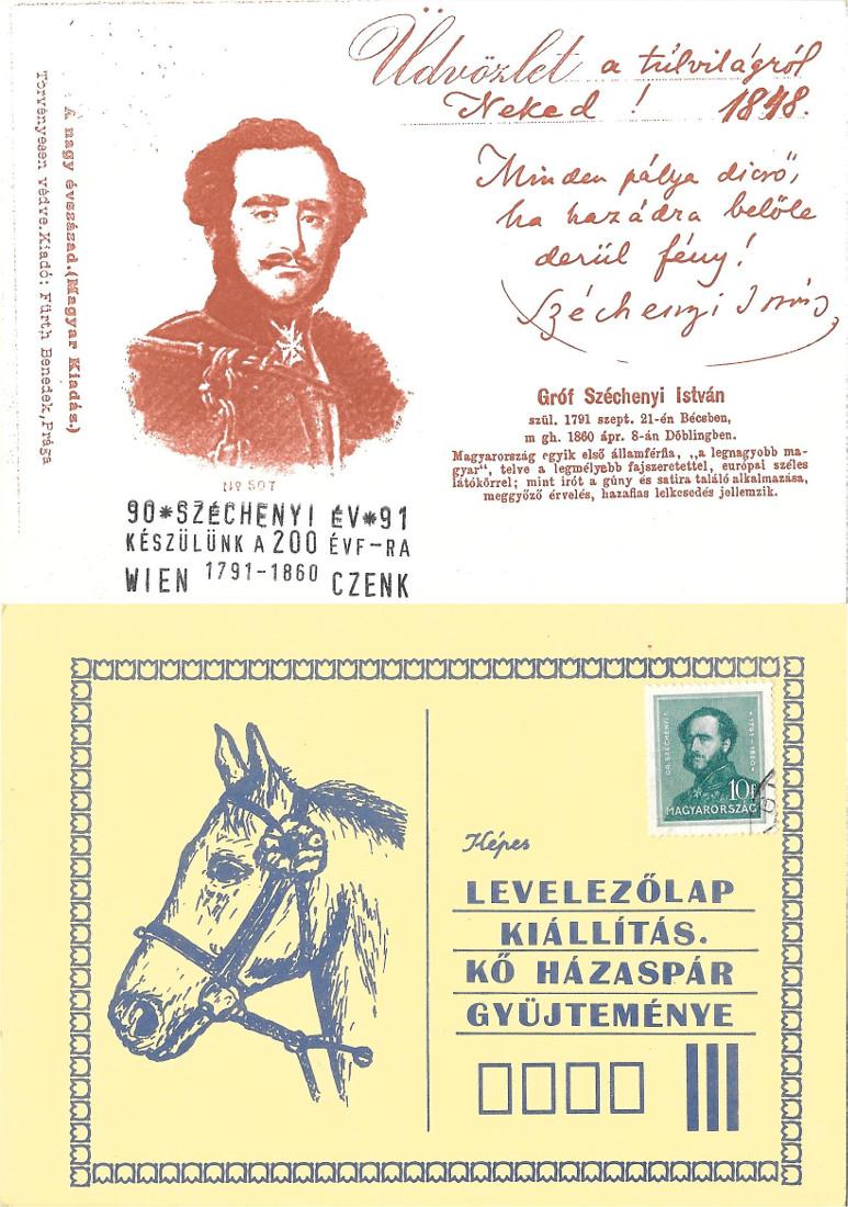 Gróf Széchenyi István. Viaggiata 1991