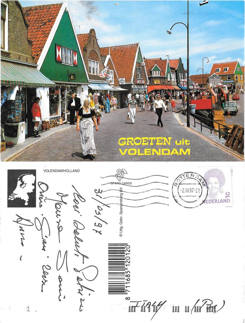 Groten uit Volendam (Olanda). Viaggiata 1997