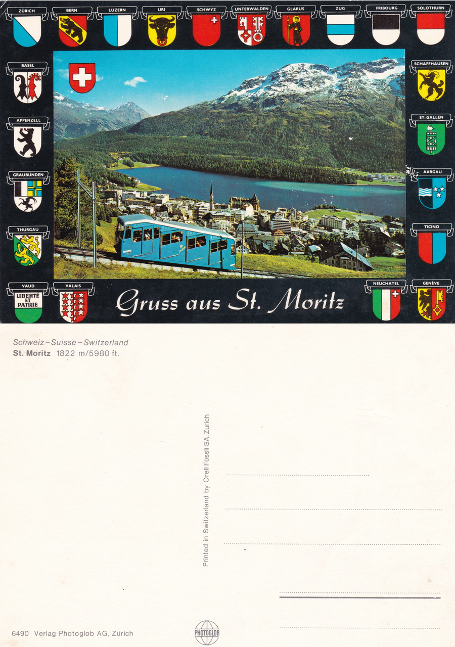 Gruss aus St. Moritz. Non viaggiata