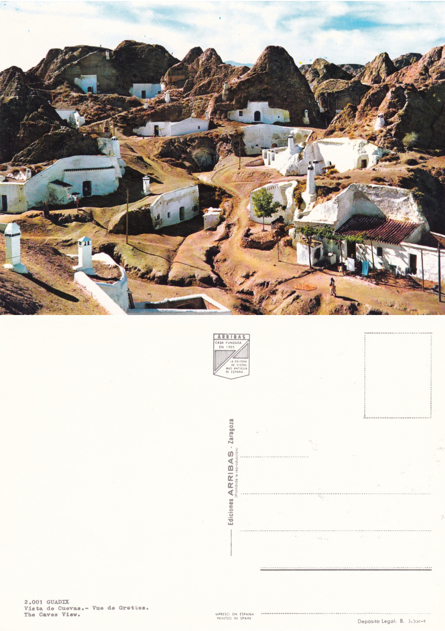 Guadix. Vista de Cuevas. Non viaggiata