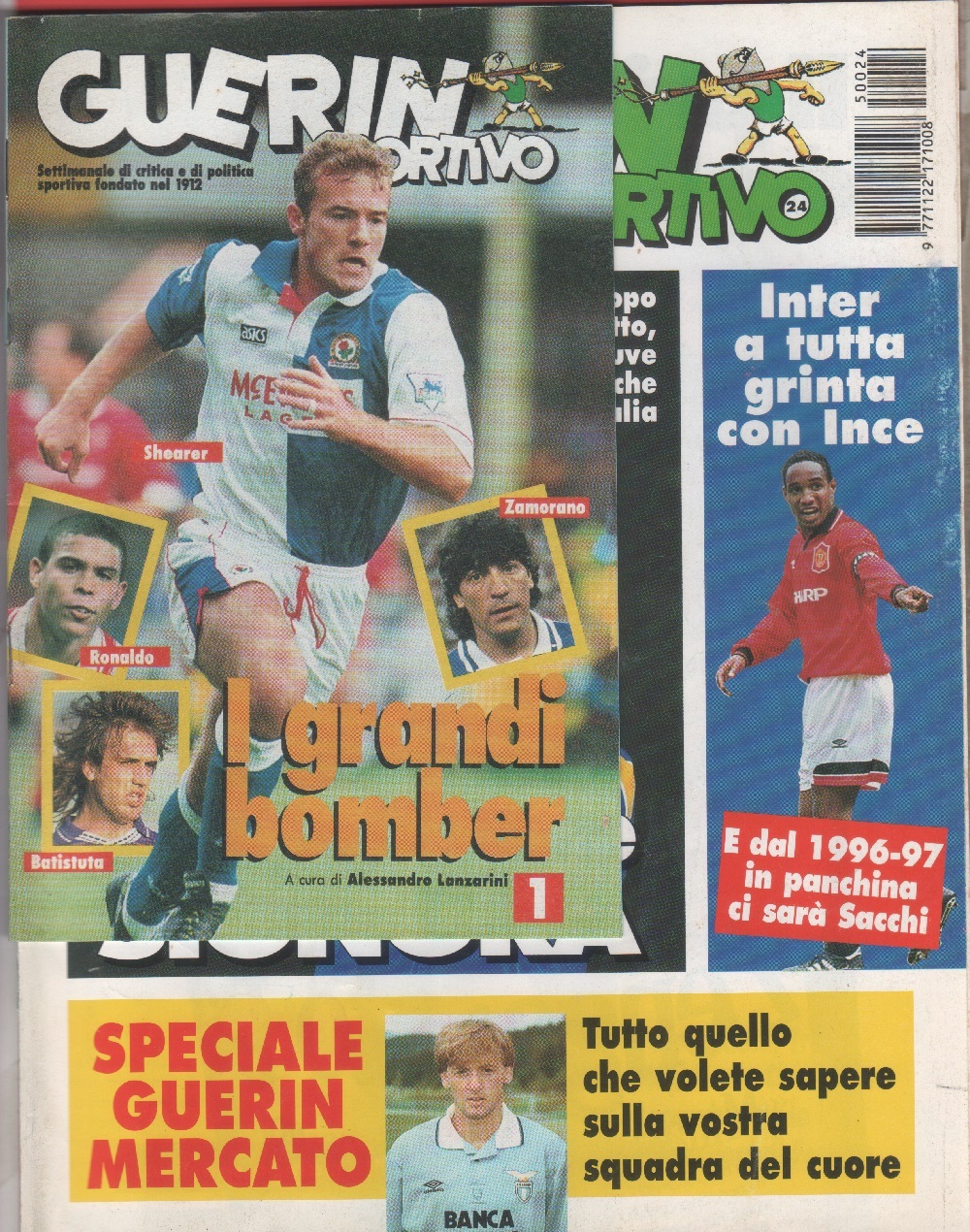 Guerin Sportivo n. 24. 1995. Inserto I grandi bomber 1