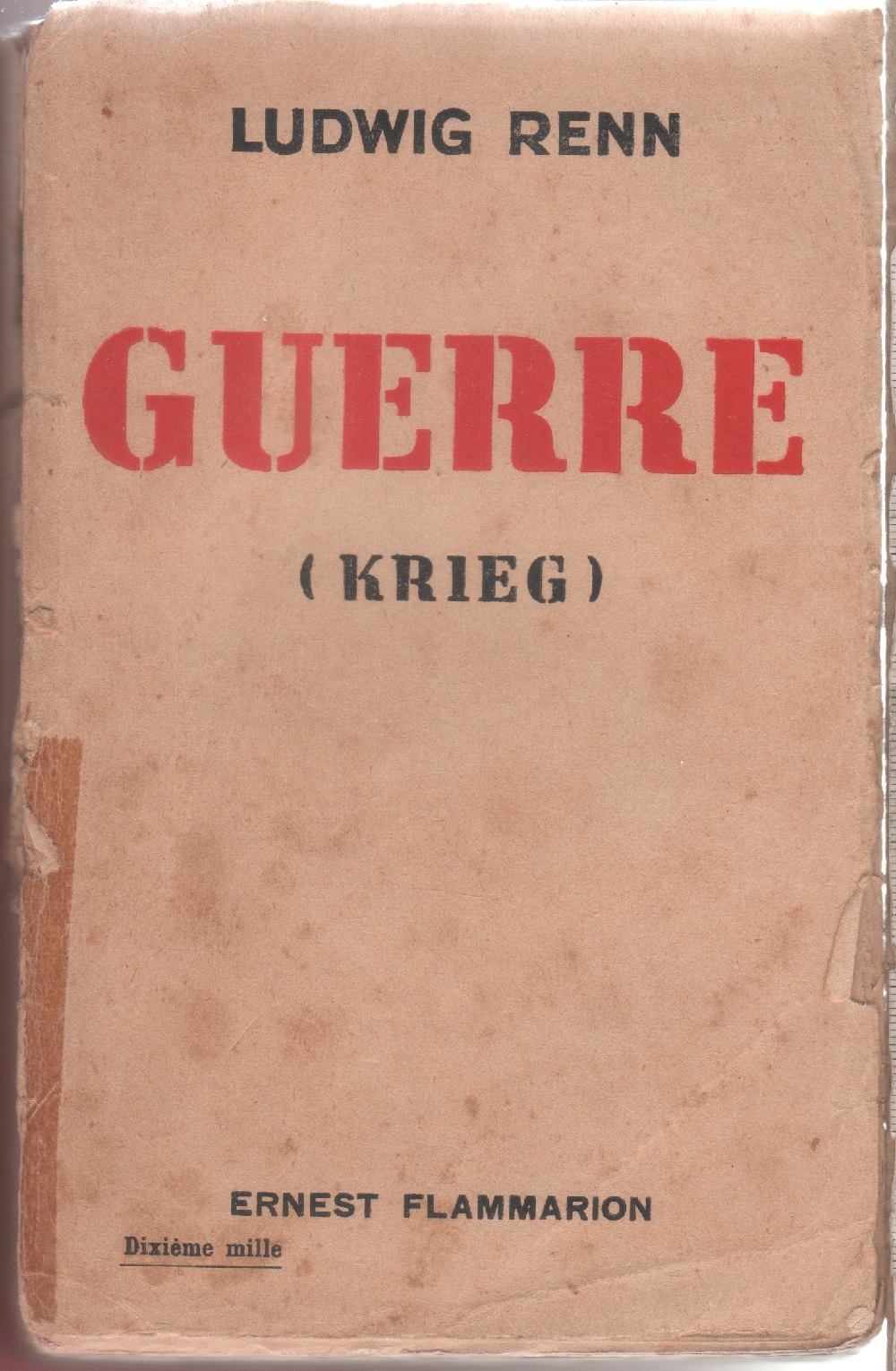 Guerre (Krieg) - Ludwig Renn