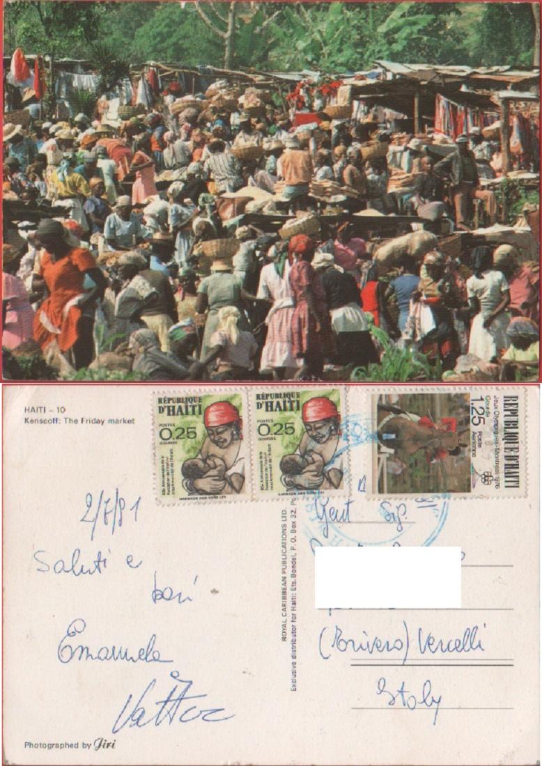 Haiti. Kenscoff. The Friday market. Viaggiata 1981
