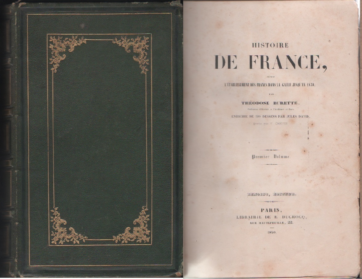 Histoire de France. L'etablissement des Francs dans la Gaule jusqu'en …