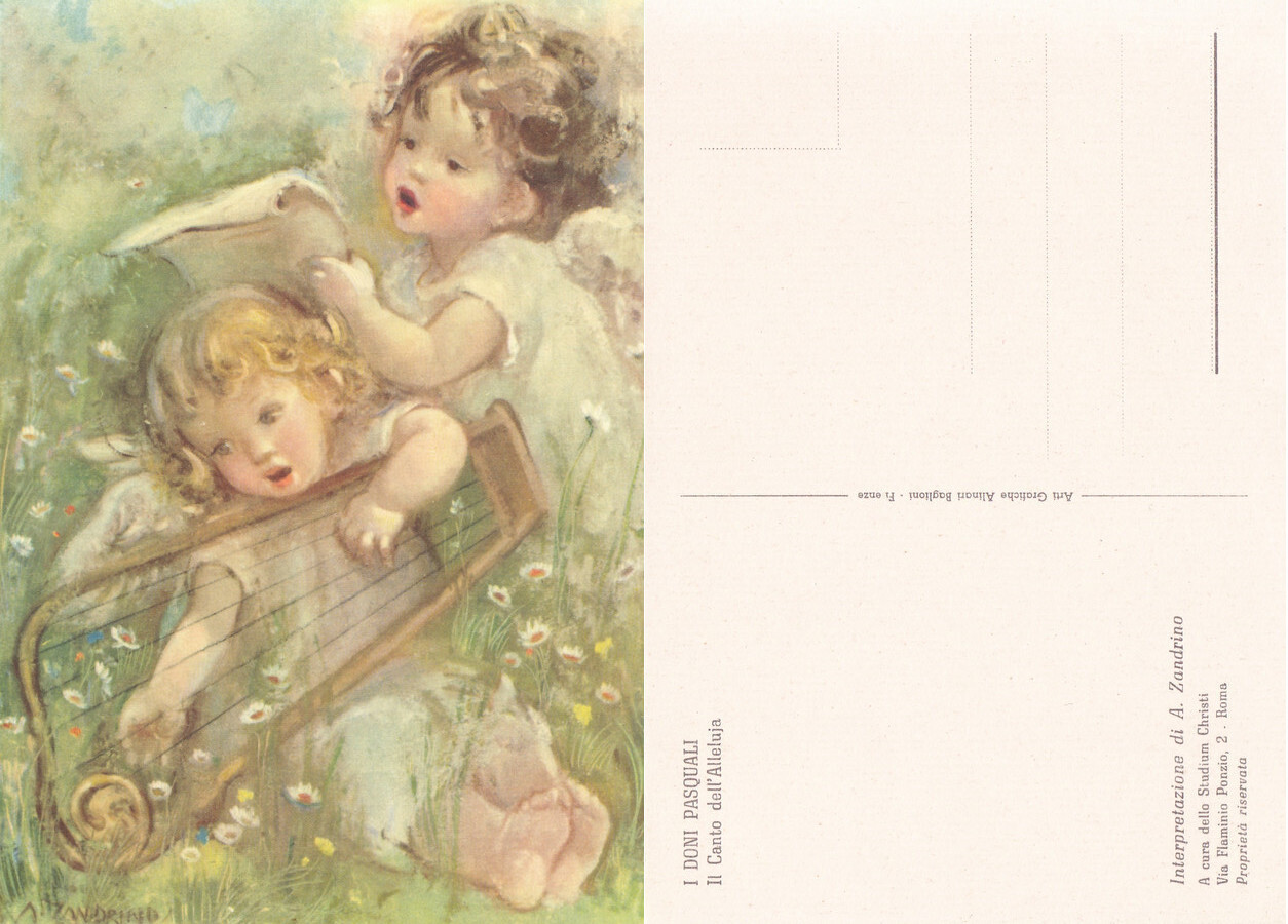 I doni pasquali. Il canto dell'Alleluja (A. Zandrino). Non viaggiata