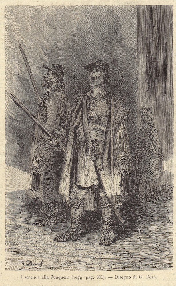 I serenos alla Junquera. Illustrazione 1864, ill. G. Doré