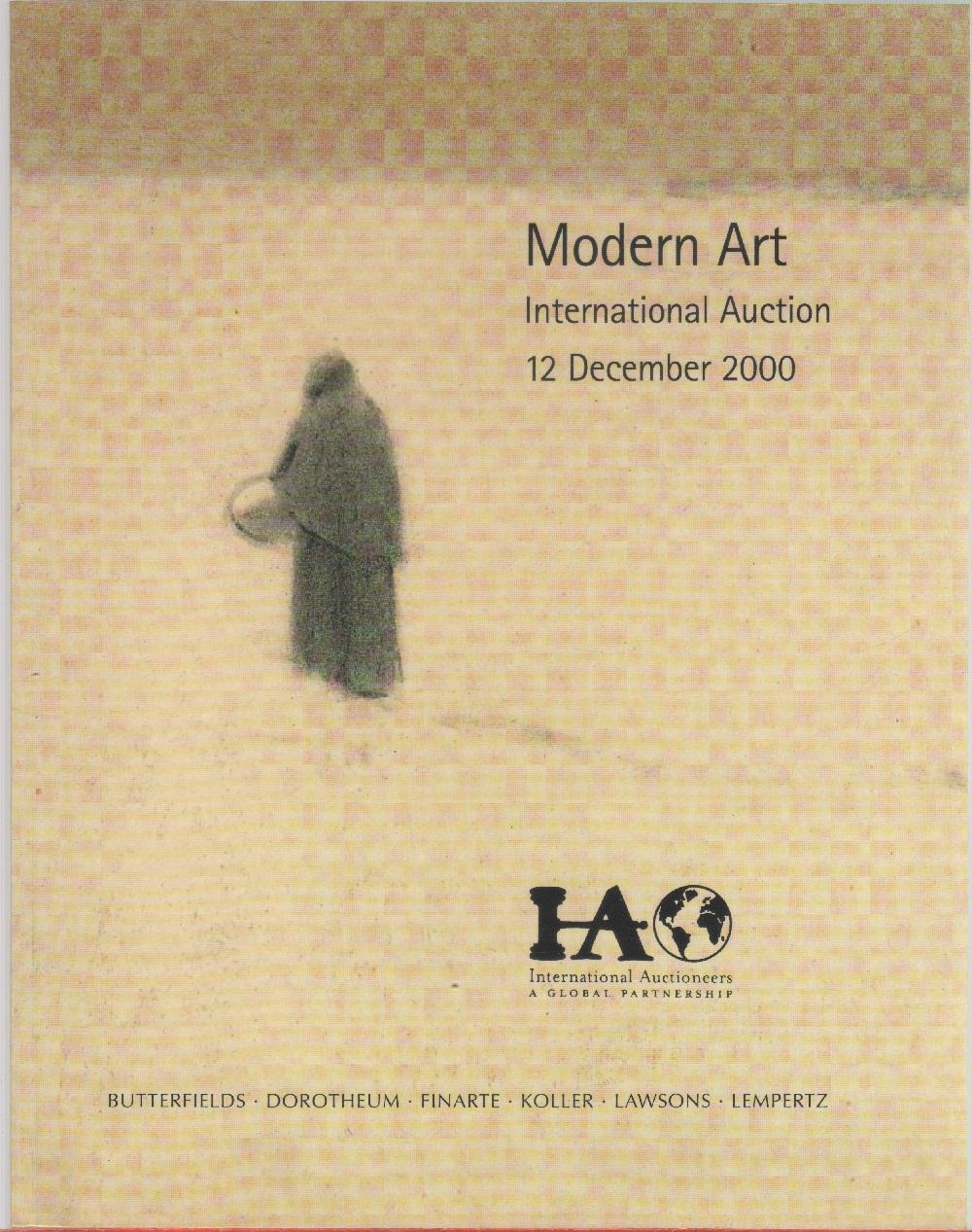IA International Auctioneers. Modern art International Auction. December 2000