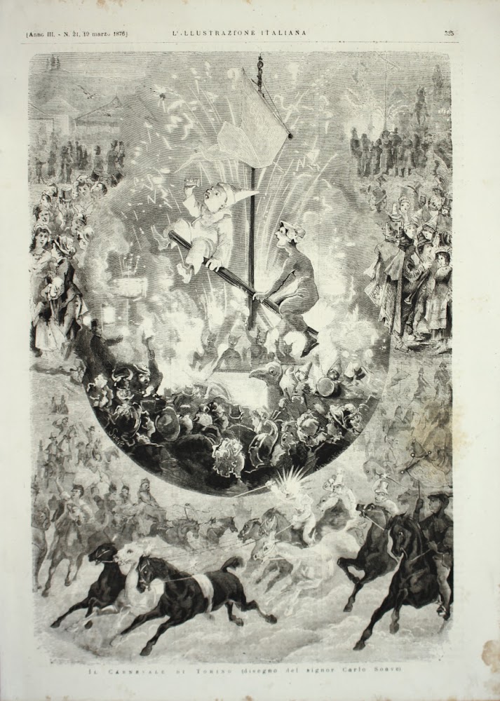 Il Carnevale di Torino. Stampa 1876