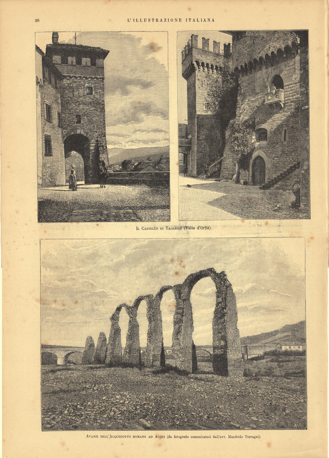 Il castello di Tagliolo (valle d'Orba), Avanzi dell'acquedotto romano di …