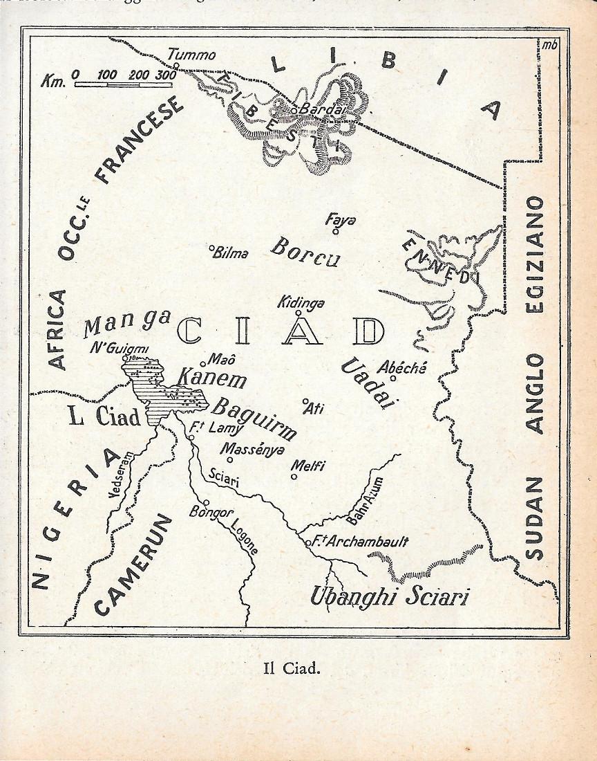 Il Ciad. Stampa 1934