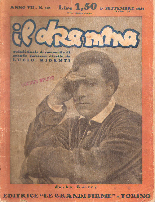 Il Dramma n^ 121 - 1 settembre 1931