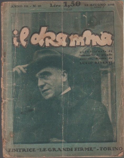 Il Dramma n^ 20 - giugno 1927 - Editrice le …