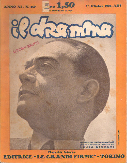 Il Dramma n^ 219 - 1 ottobre 1935