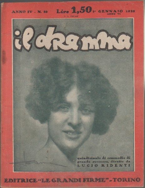 Il Dramma n^ 33- 1 gennaio 1928 - Editrice le …