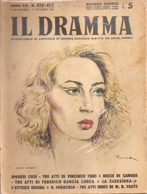 Il Dramma n^ 410-411 - 1 ottobre 1943