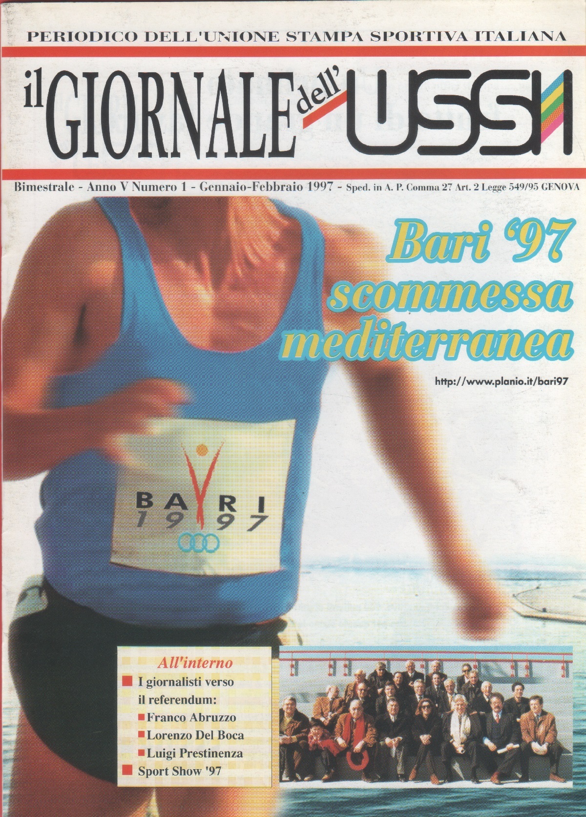Il giornale dell'USSI. Unione Stampa Sportiva Italiana. Gennaio-febbraio 1997