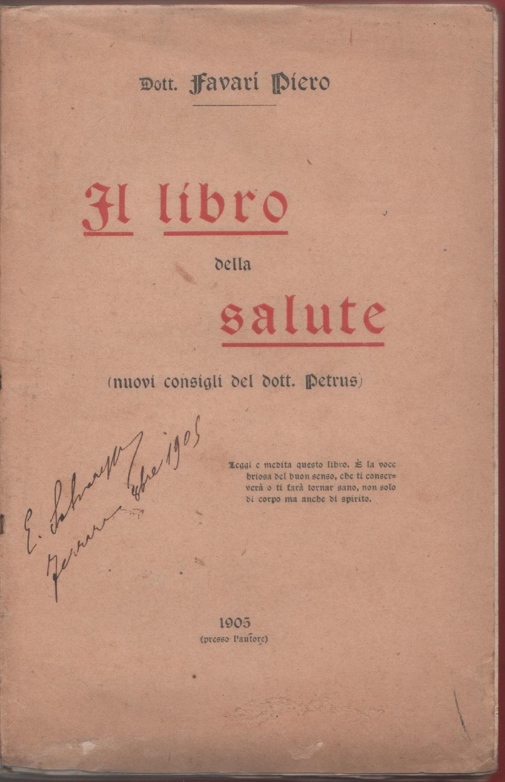 Il libro della salute (nuovi consigli del dott. Petrus) - …