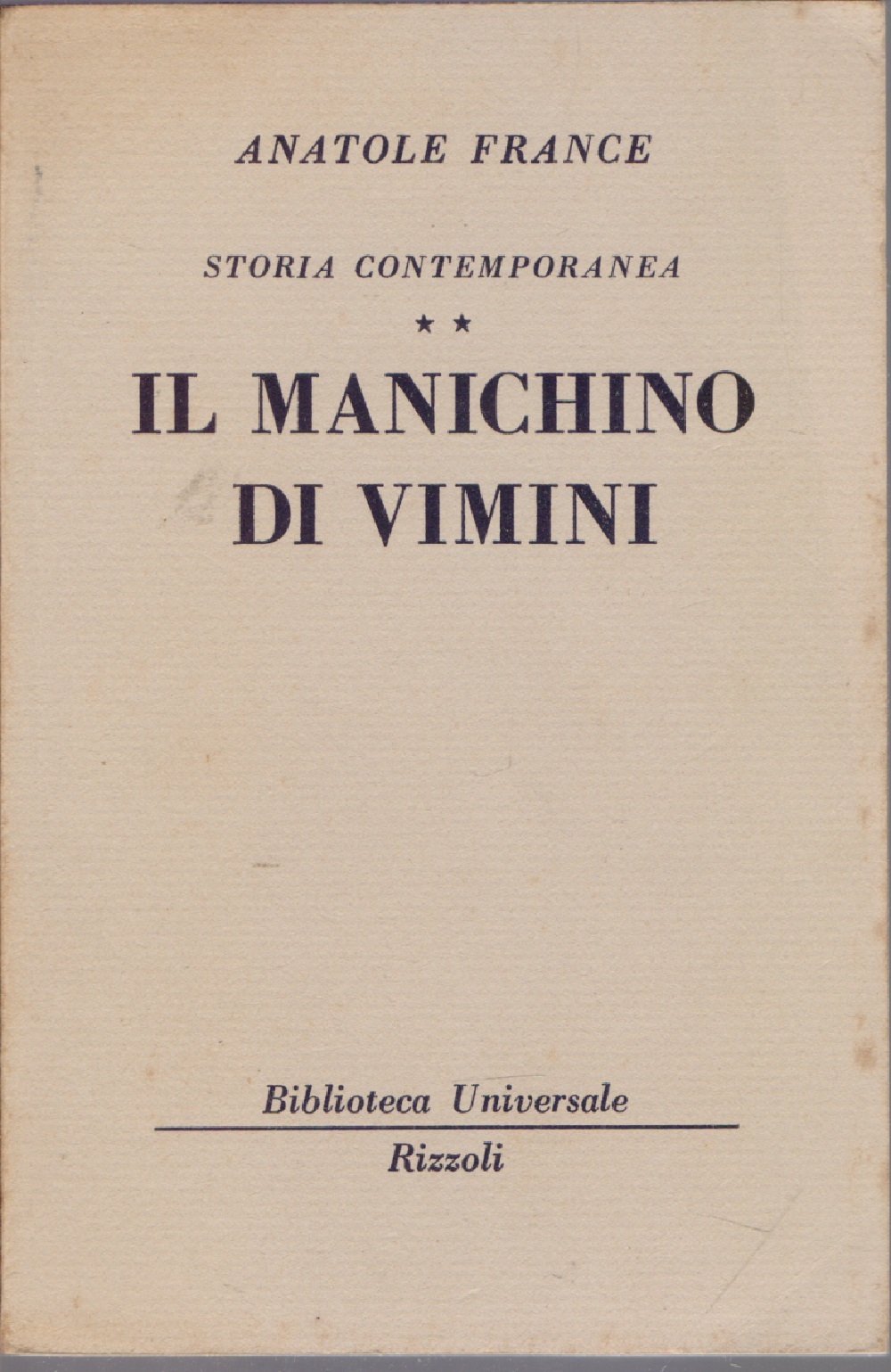 Il manichino di vimini - (547-548 B.U.R.) - Anatole France