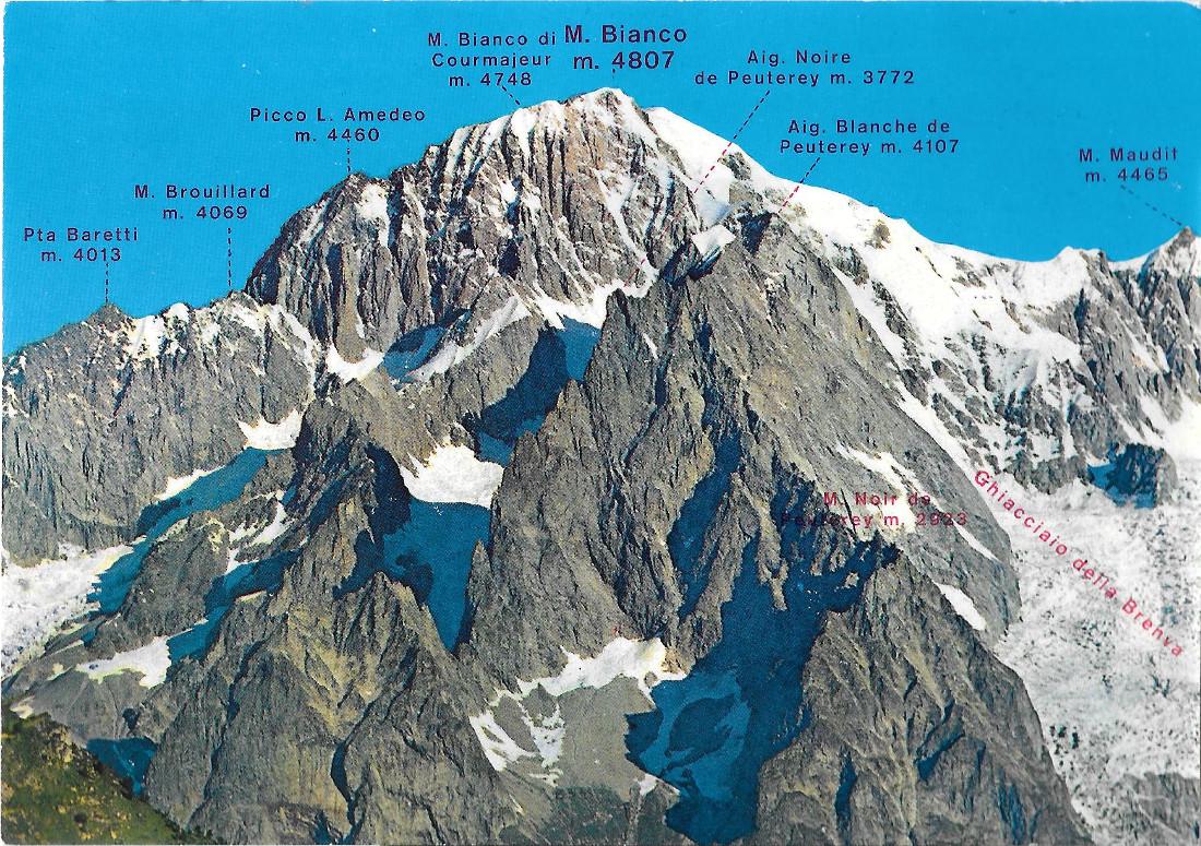 Il Monte Bianco. Non viaggiata