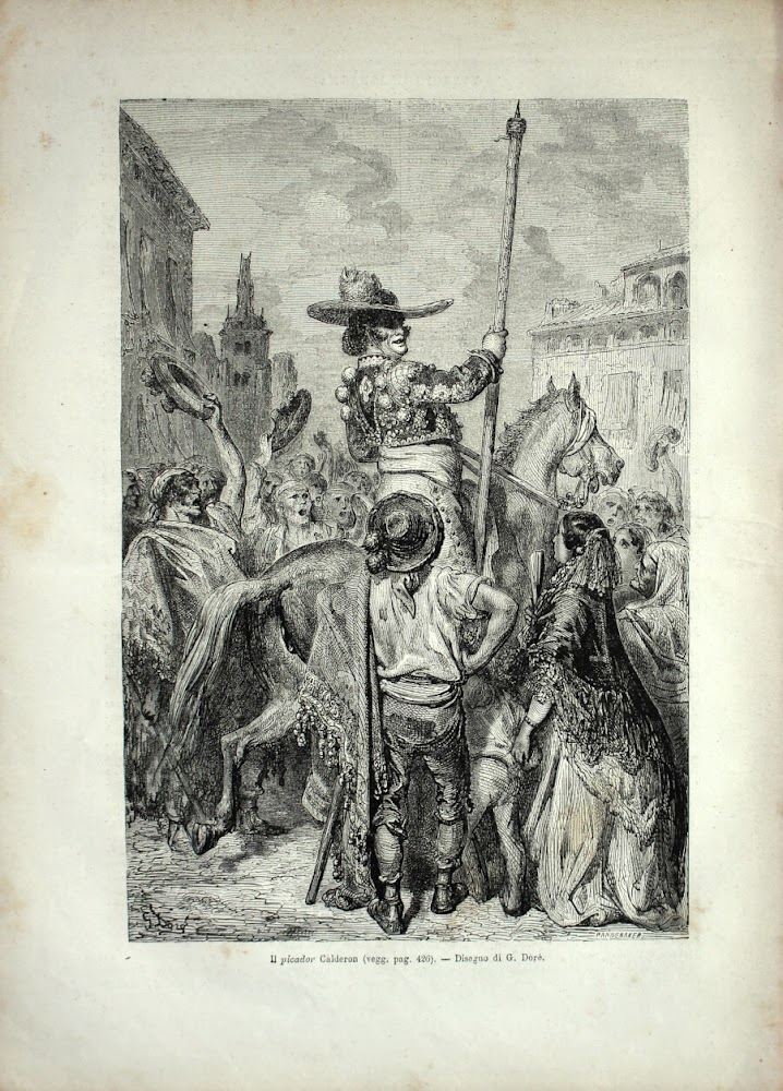 Il picador Calderon (Spagna). Stampa 1864