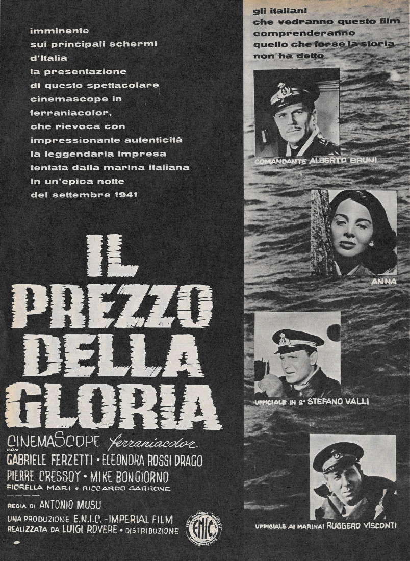 Il prezzo della gloria. Regia A. Musso con G. Ferzetti, …