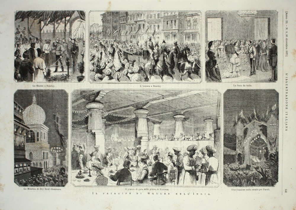 Il principe di Galles nell'India. Stampa 1876