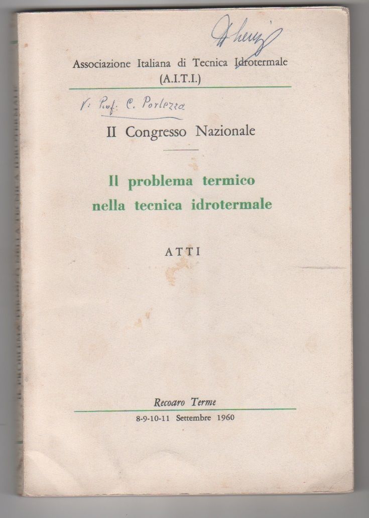 Il problema termico nella tecnica idrotermale
