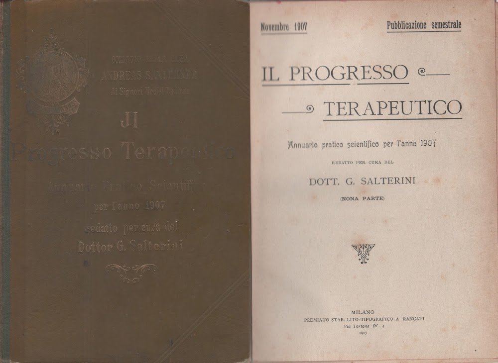 Il progresso terapeutico. Annuario pratico scientifico per l'anno 1907