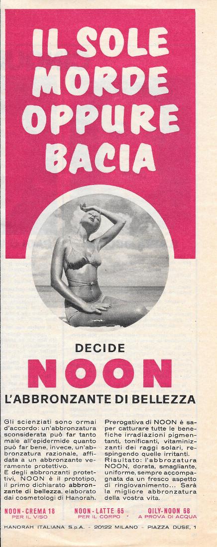 Il sole morde oppure bacia decide NOON l'abbronzante di bellezza. …