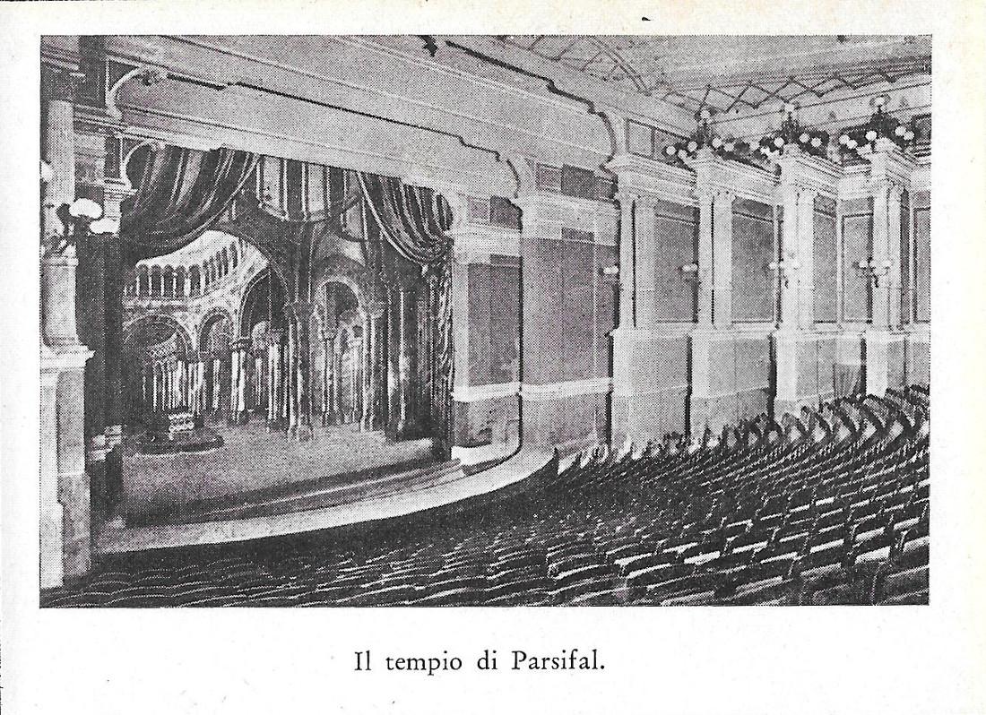 Il tempio di Parsifal (Bayreuth). Stampa 1934