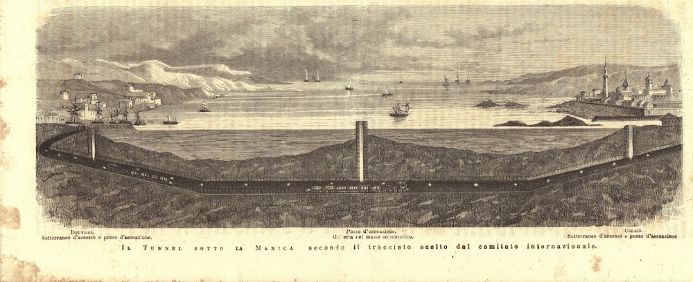 Il Tunnel sotto la Manica secondo il tracciato scelto dal …