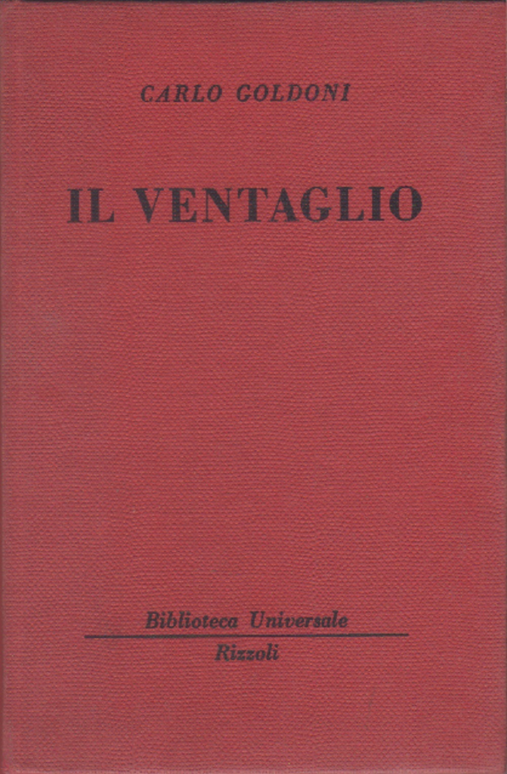 Il ventaglio - Carlo Goldoni