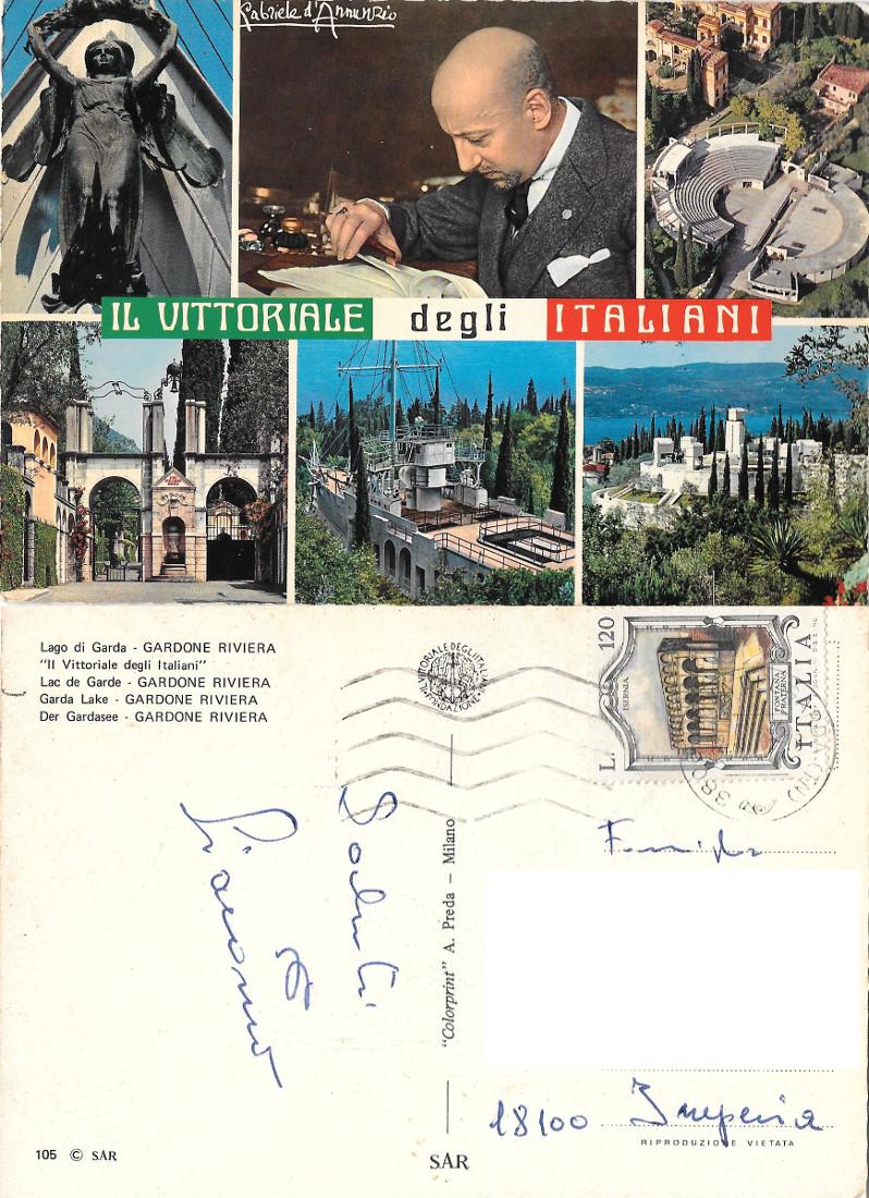 Il Vittoriale degli Italiani. Viaggiata