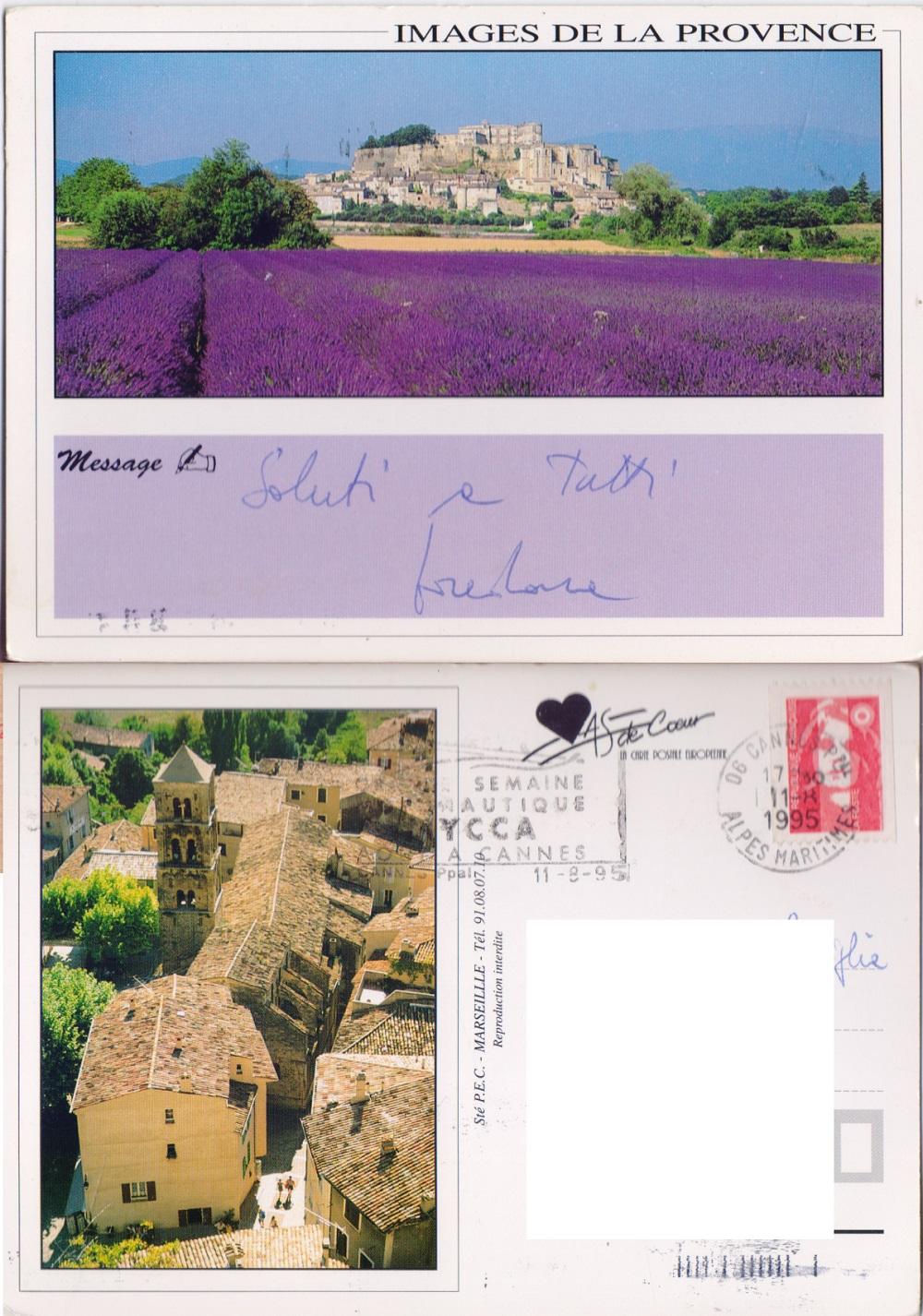 Images de la Provence. Viaggiata 1995