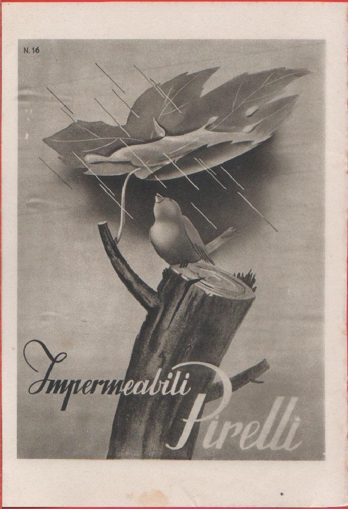 Impermeabili Pirelli. Pubblicità 1942