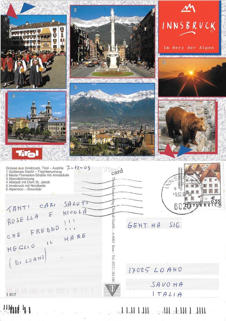 Innsbruck. Im Herz der Alpen. Viaggiata 2003