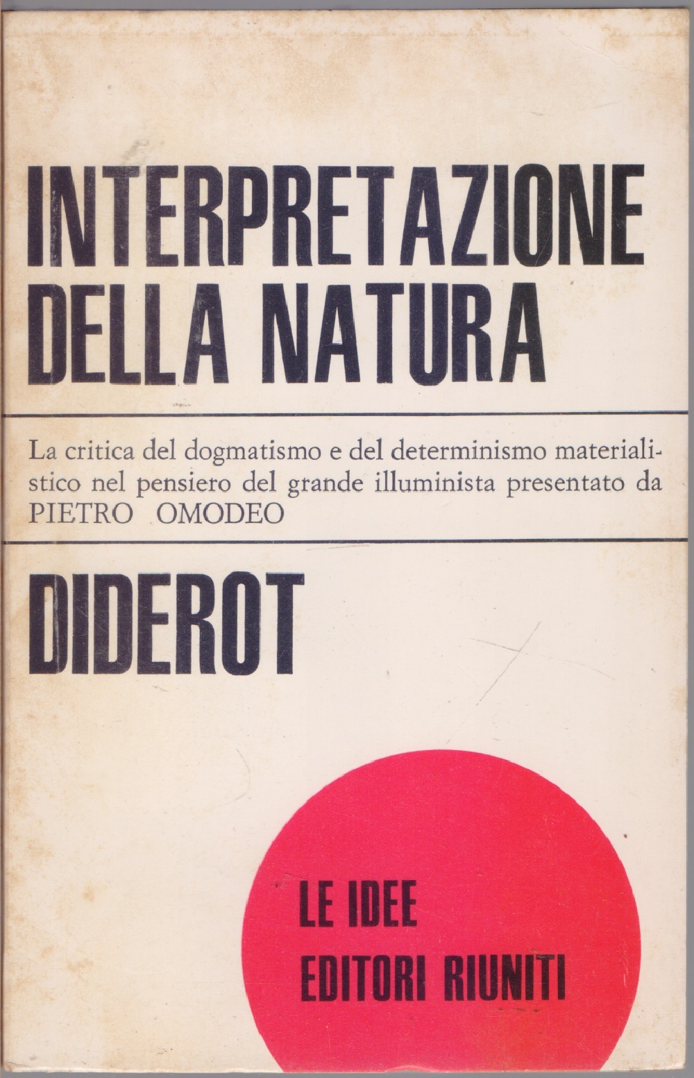 Interpretazione della natura - Denis Diderot