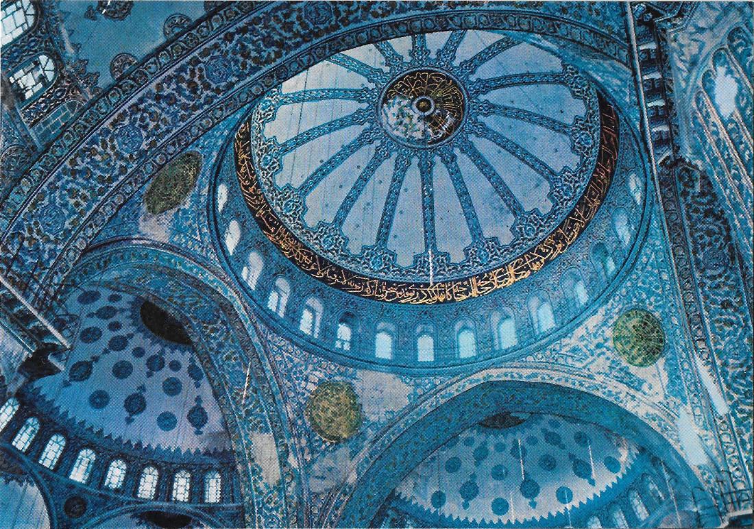 Istanbul. The dome of the Blue Mosque. Non viaggiata