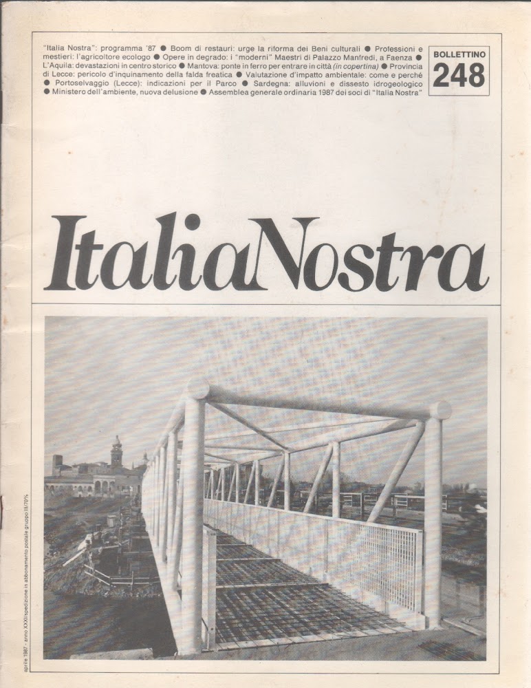 Italia Nostra. Bollettino n. 548, aprile 1987