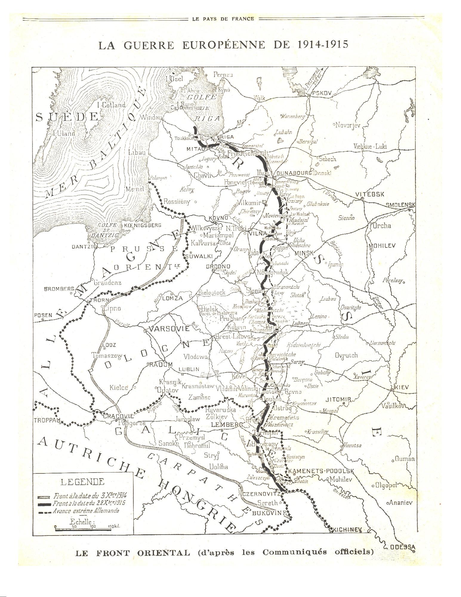 IWW. Fronte orientale / En province. 1915