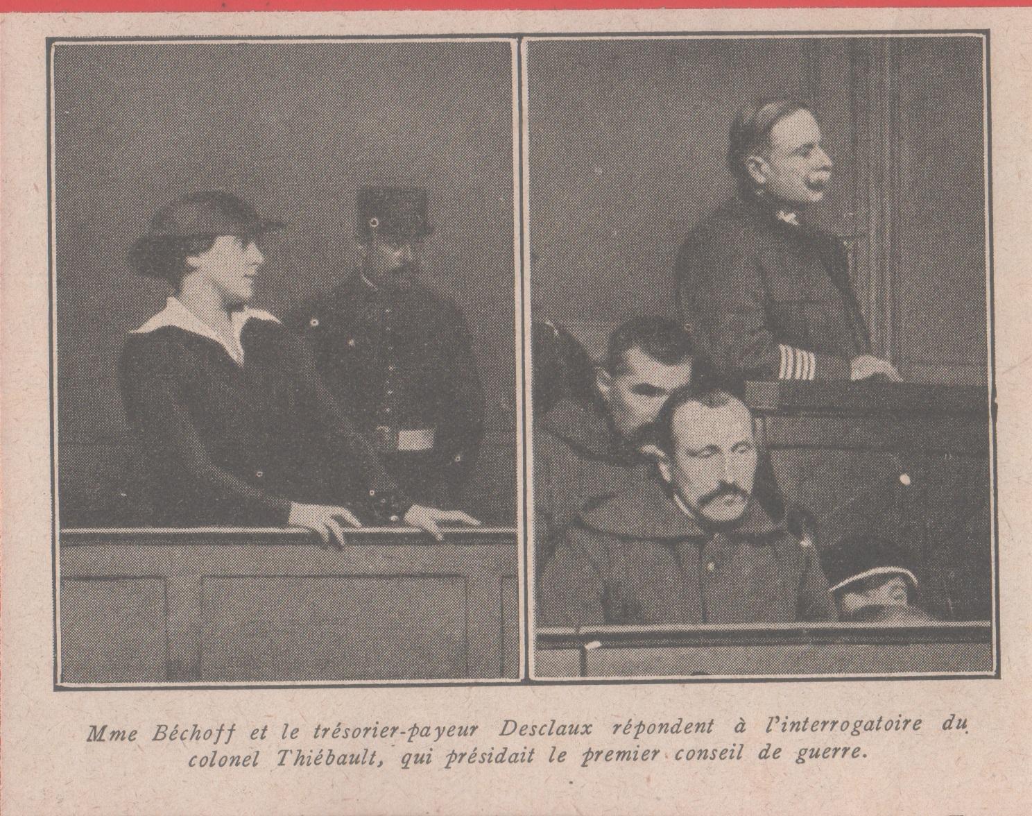 IWW. l'Affaire Desclaux. M.me Bechoff e Desclaux ... 1915