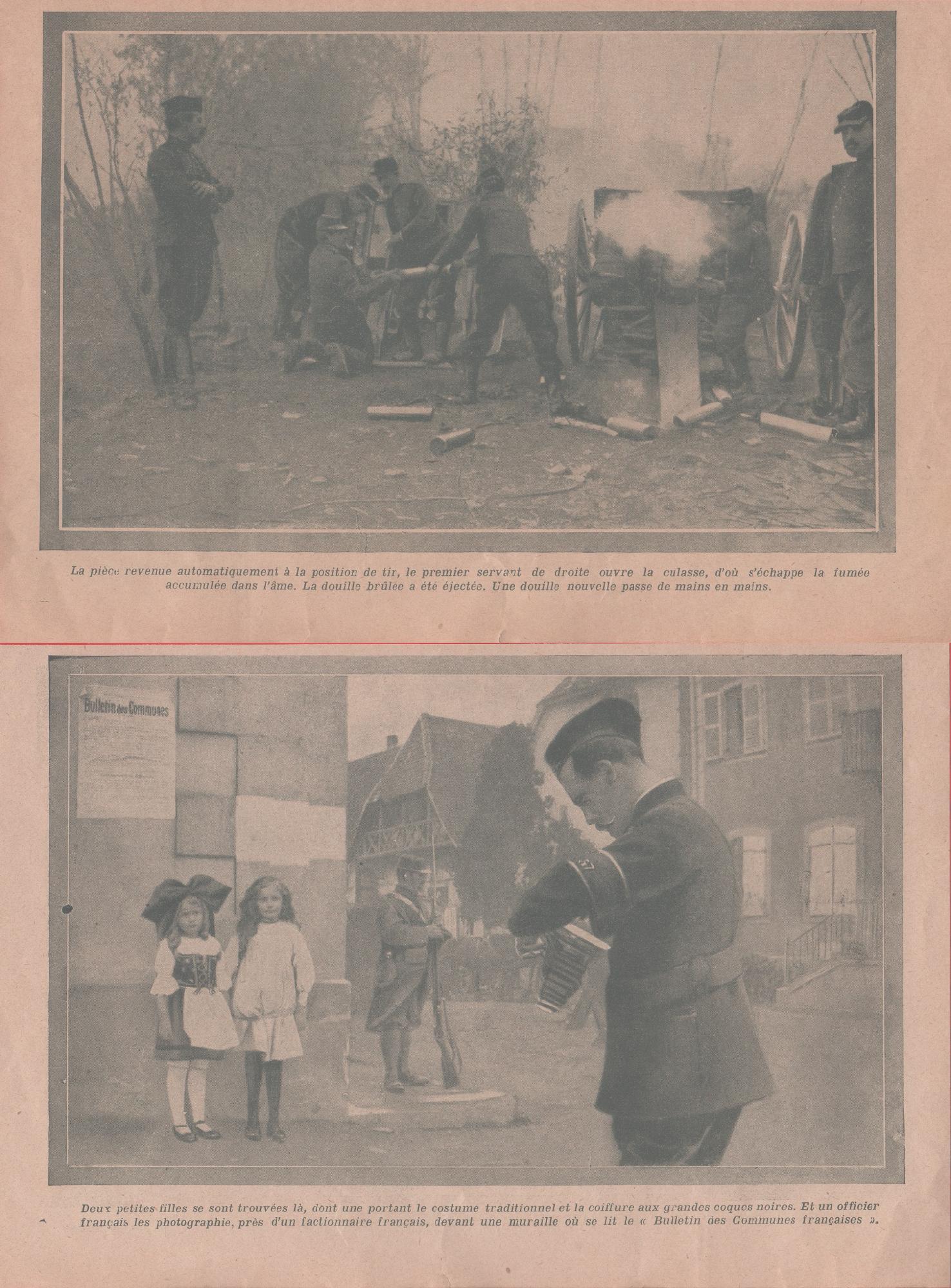IWW. La piece revenue automatiquement.../Deux petites filles... 1914. fronte retro