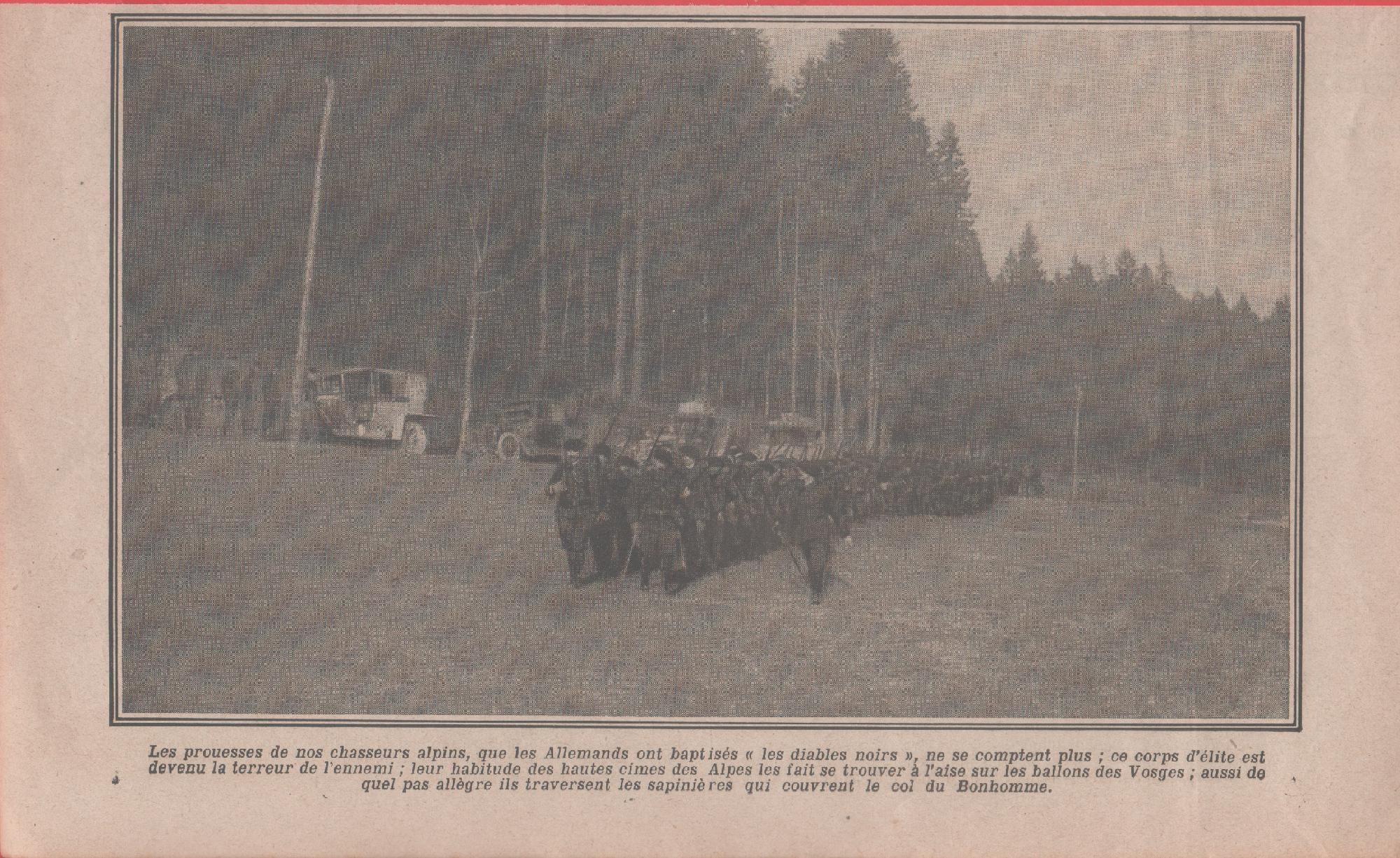 IWW. Les prouesses de non chasseurs alpins que les Allemands... …