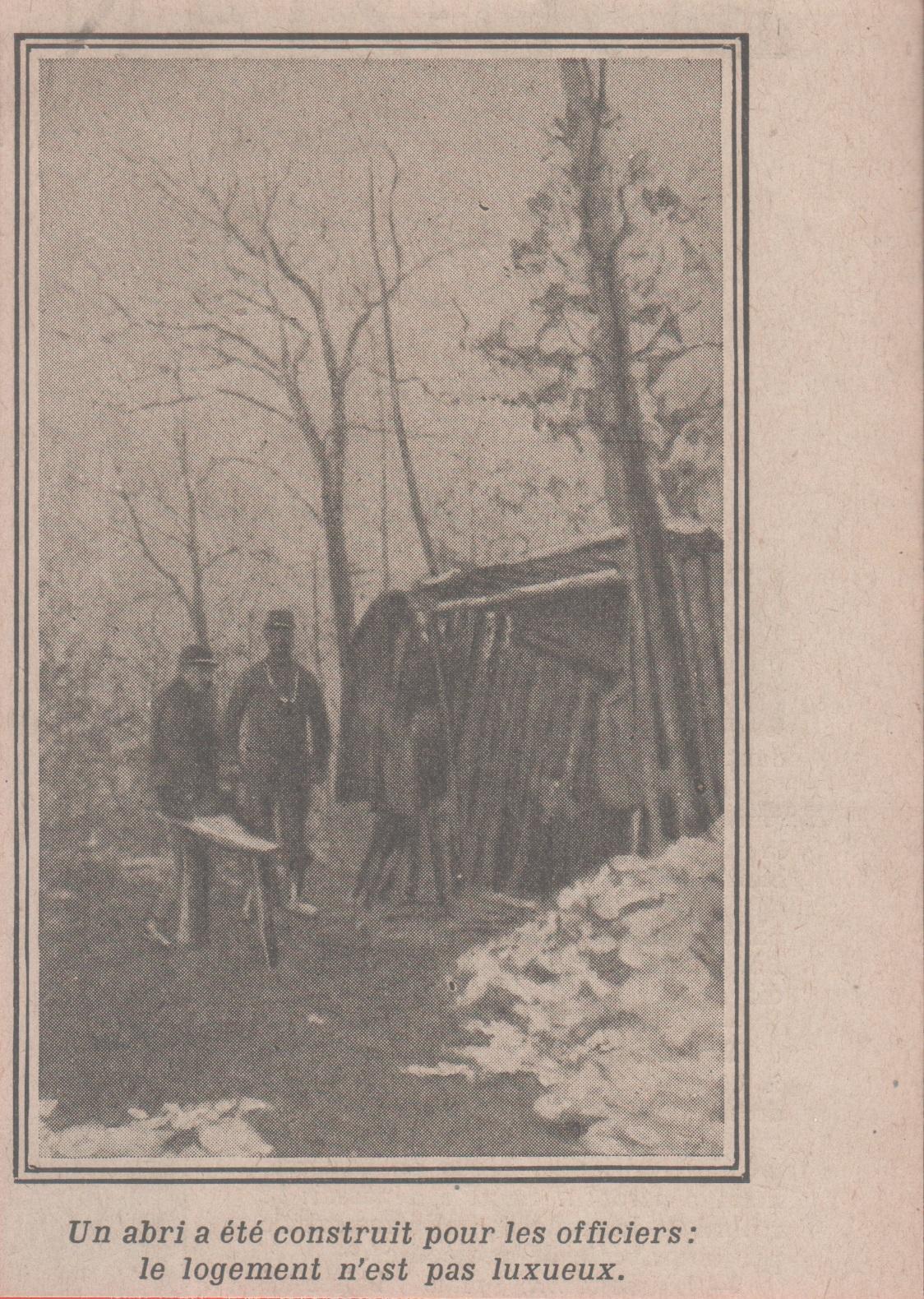 IWW. Un abri a ete construit pour les officiers, n'est …