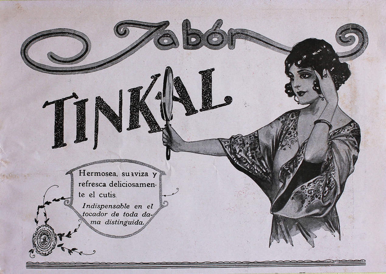 Jabon Tinkal. Hermosea, suaviza y refresca - Advertising 1922