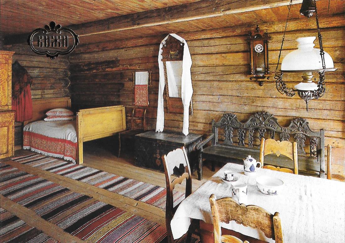 Kizhi. Clean part of Oshevnev's house. Non viaggiata