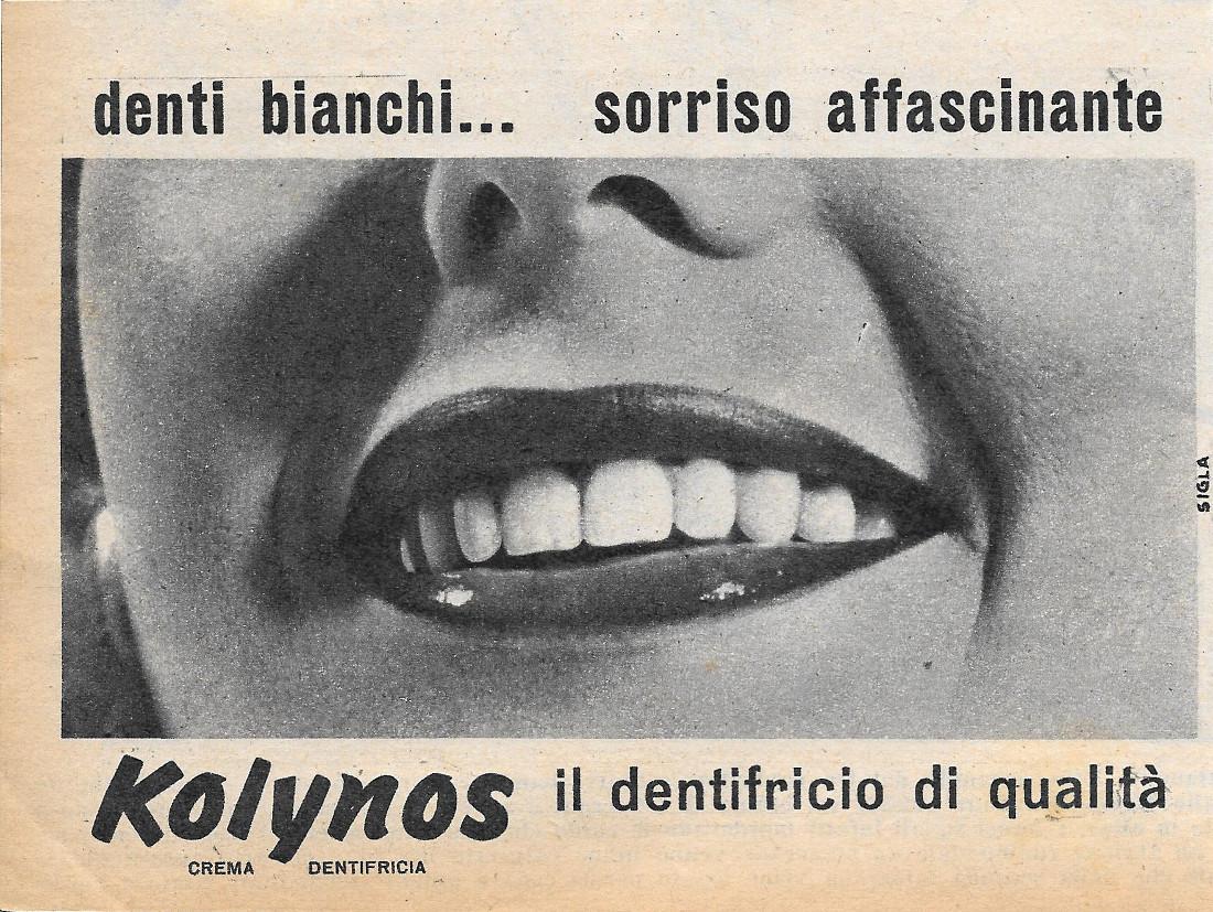 Kolynos il dentifricio di qualità. Advertising 1956