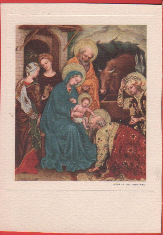 L'adorazione (particolare). (Gentile da Fabriano). Non viaggiata