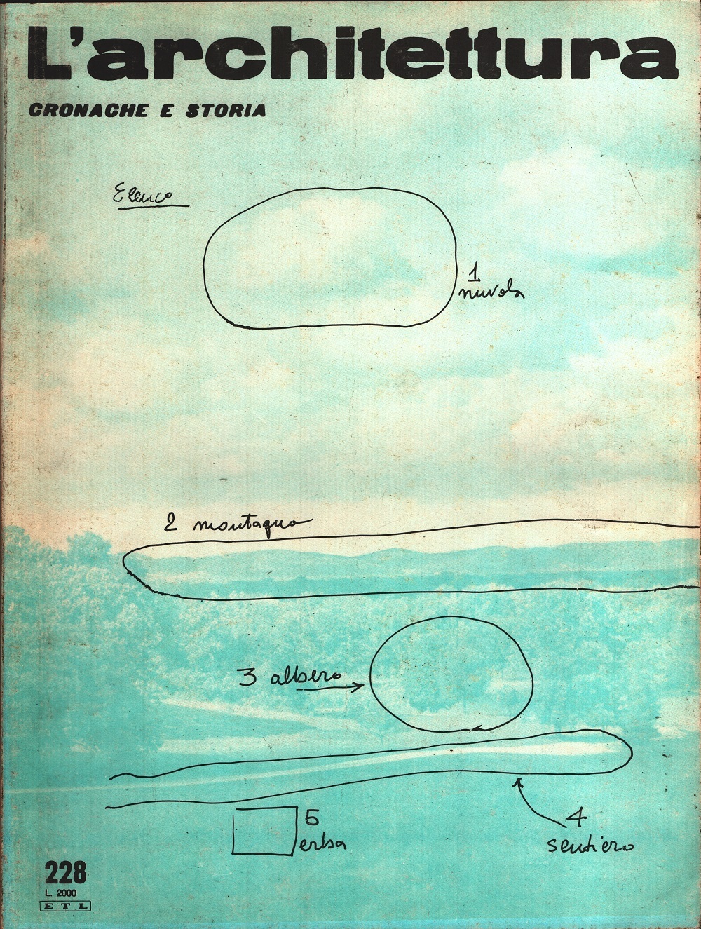 L'architettura, cronaca e storia. Rivista n. 228 ottobre 1974